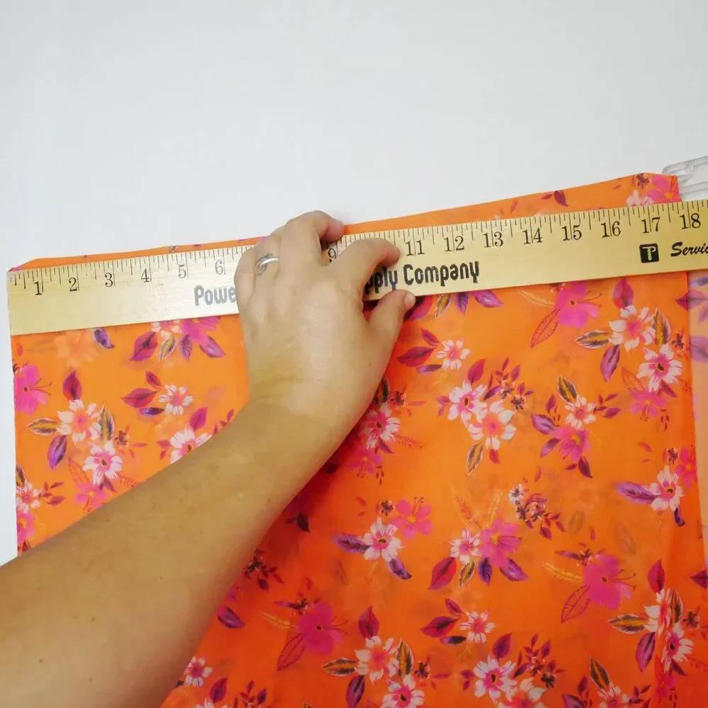Steve Madden Womens One Size Orange Pink Ruana Coverup Open Front Kimono